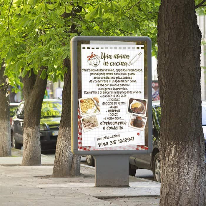Nonna in cucina manifesto
