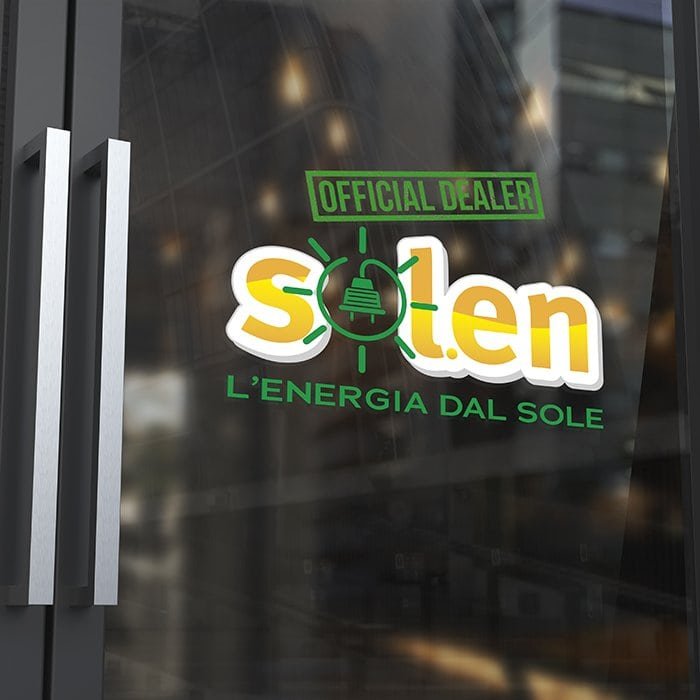 Solen Logo Vetrofania